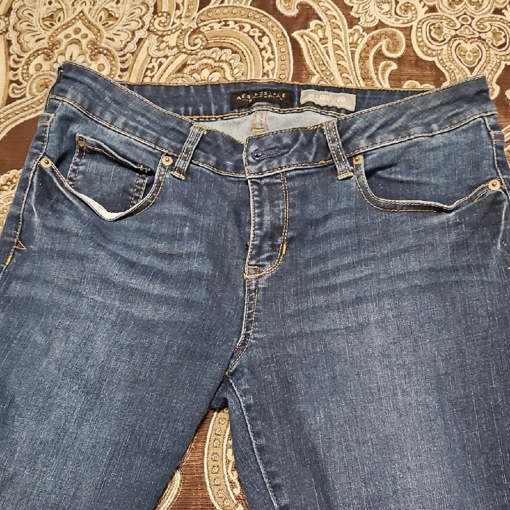 LOW $4.99 SHIPPING AEROPOSTALE SZ 10 Dark Blue Skinny Jeans